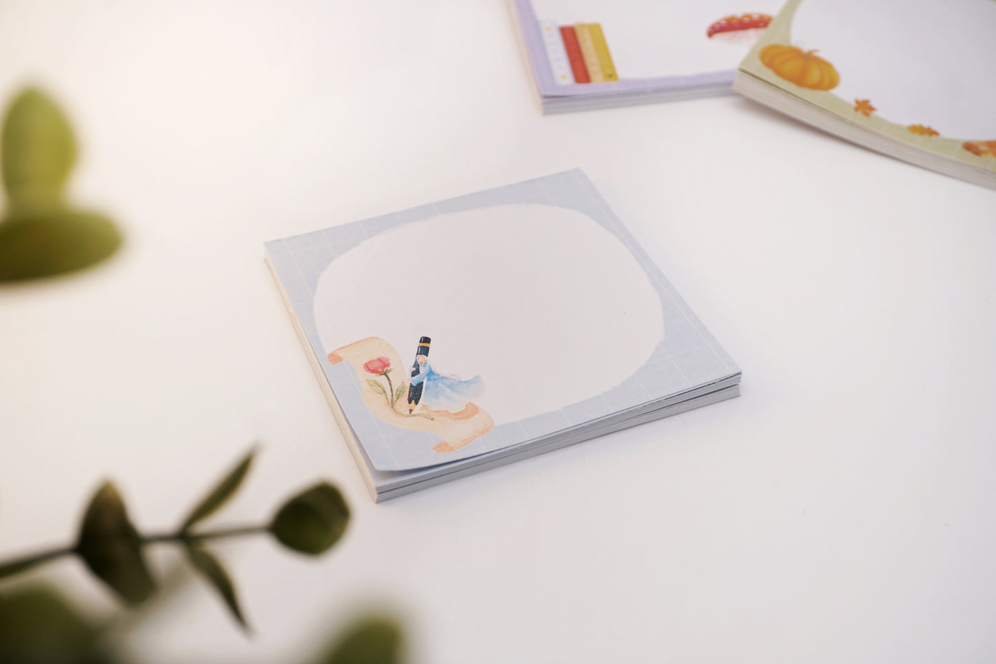 Blue notepad