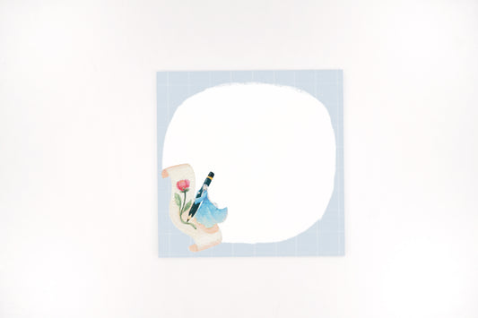 Blue notepad