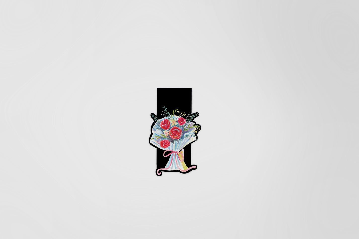 Bouquet magnetic bookmark