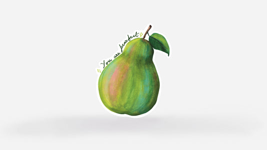 Single Pear Vinyl Sticker